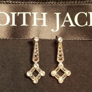 Judith Jack Vtg Sterling Marcasite Drop Earrings